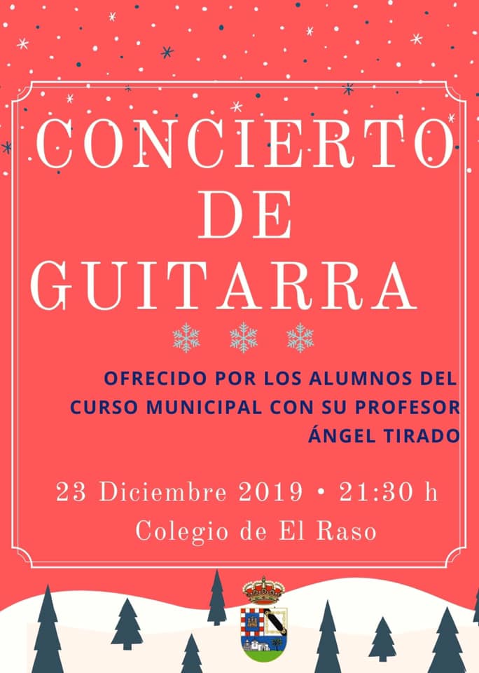 23 Dic: Concierto de Guitarra en #ElRaso de #Candeleda