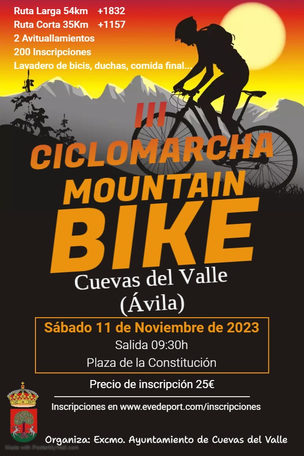III Ciclomarcha Mountain Bike en Cuevas del Valle