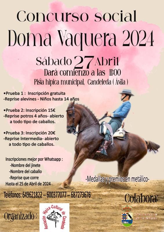 Concurso Social de Doma Vaquera 2024 en Candeleda
